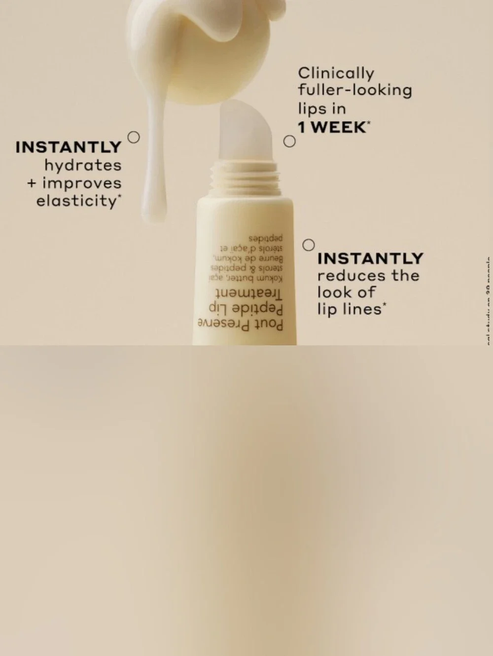 OLE HENRIKSEN POUT PRESERVE PEPTIDE LIP TREATMENT Vanilla Bonbon